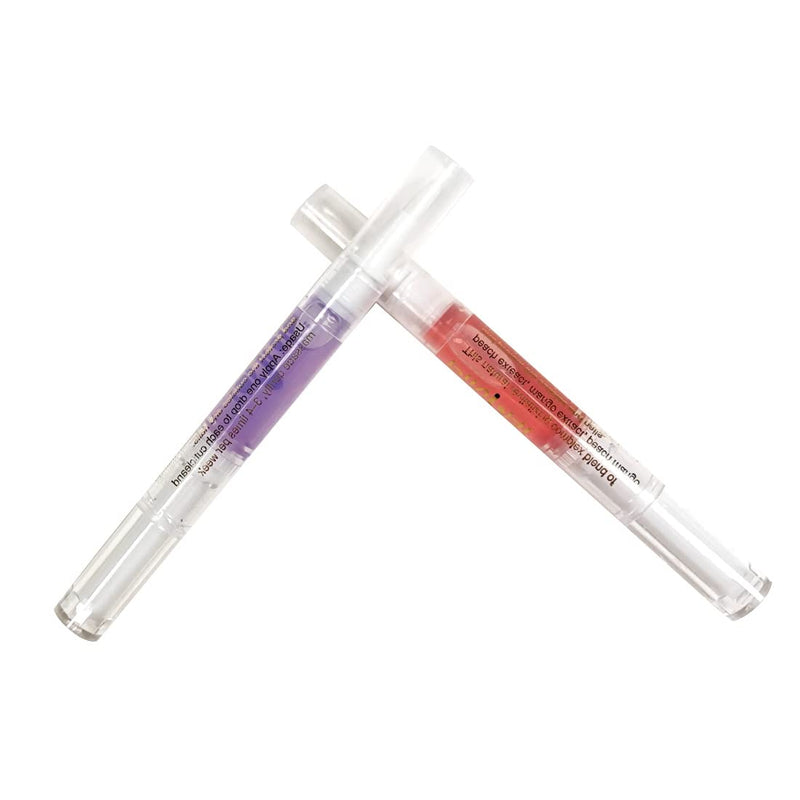 [Australia] - 2PCS Cuticle Oil Pens for Nail Care,Cuticle Revitalizer Oil Pen with Soft Brush,Cuticle Oil to Prevent Nail Cracking and Dry (Cherry & Lavender Flavor) Cherry & Lavender Flavors 