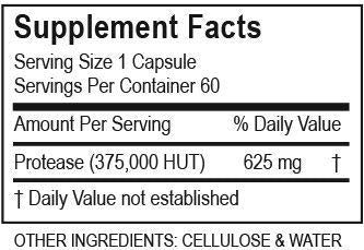 [Australia] - Transformation Enzymes Protease 375K, 60 Capsules - #1 Practitioner Recommended - 375,000 Units of Protease Activity - Supports Circulation of Oxygen and Nutrients to The Cell for Health and Vitality 