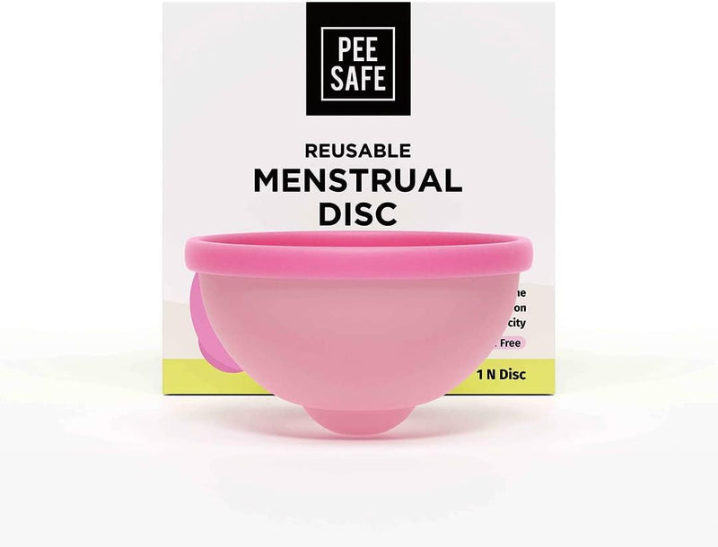 [Australia] - Pee Safe Reusable Menstrual Disc | 1 Reusable Menstrual Disc + 1 Spandex Storage Pouch | Capacity of 55 ml | Made of Medical Grade Silicone 