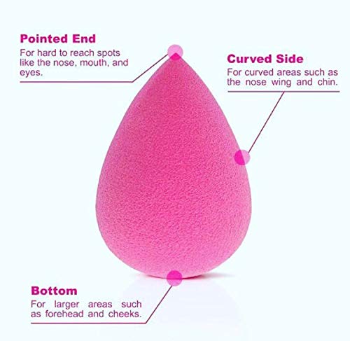 [Australia] - Fancy & Fab Beauty Sponge: Fab Makeup Blender Sponge Great for Foundations, Powders & Creams (Pink) Pink 