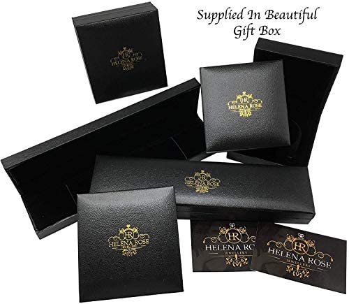 [Australia] - Helena Rose Ladies Magnetic Bracelet for Women - Steel Grey Black Heart Design - Valentines Day Jewellery - Fits Wrists up to 18cm Adjustable - with Jewellery Gift Box 