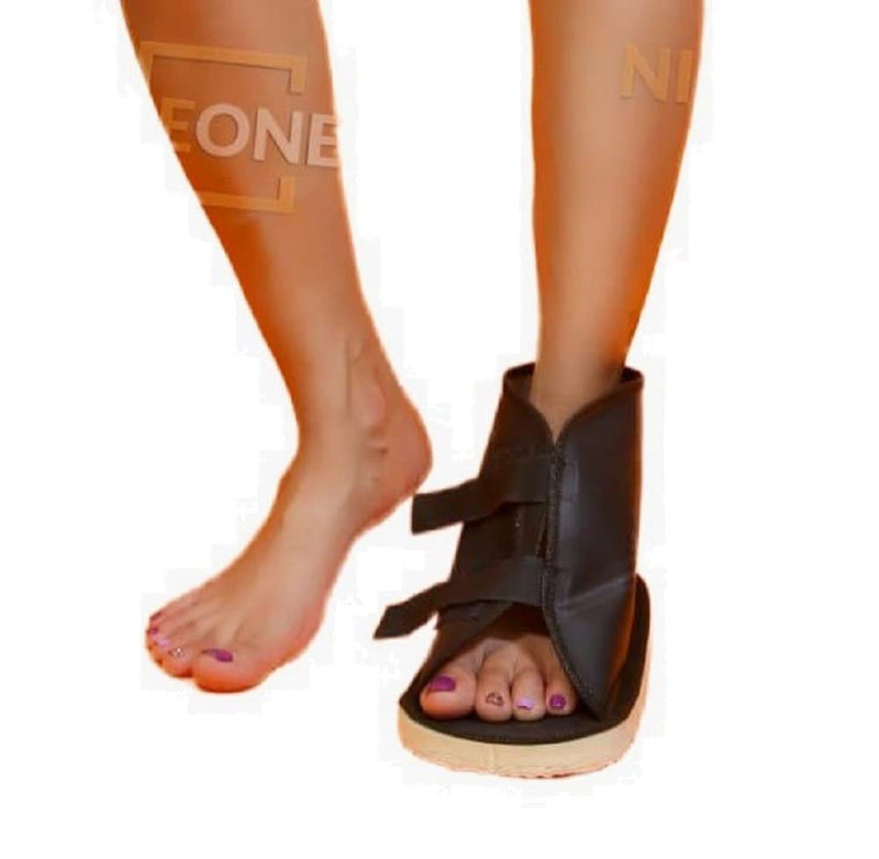 [Australia] - NICEONE Cast Shoe | Ankle Support For Firmness & Prevents Wear & Tear Of The Cast Cover, Gives Support to the Ankle, Plaster Covering Shoe (X-Large), BLACK X-Large 
