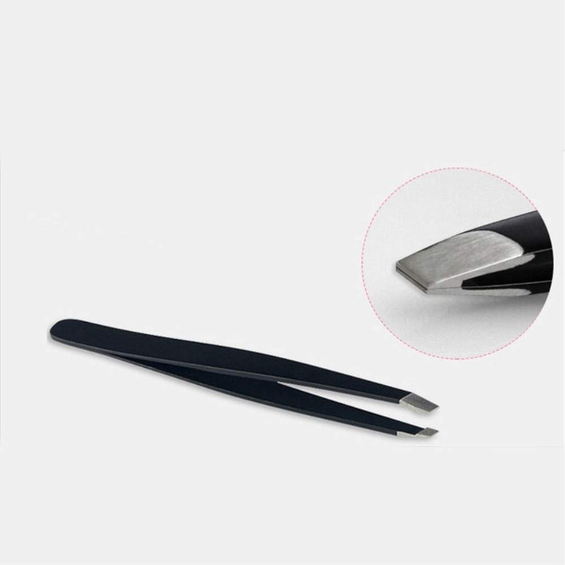 [Australia] - New Slant Tweezers -Professional Stainless Steel Slant Tip Tweezer Eye Brow Clips- Makeup Tool the Best Precision Eyebrow Tweezers For Ingrown Hair Daily Beauty Routine 