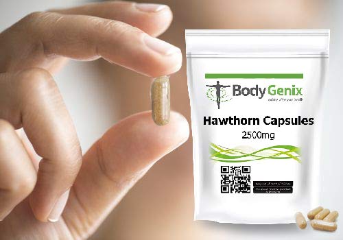 [Australia] - Hawthorn Capsules 2500mg Bodygenix Blood Circulation, Heart Support Supplement (120) 120 