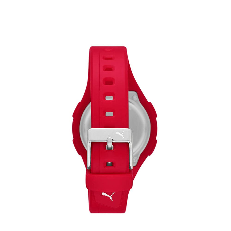 [Australia] - Puma Women's 3 LCD Red Polyurethane Watch P6023 