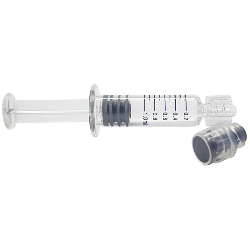 [Australia] - EXCEART 10PCS Luer Lock Syringe 1ml Universal Borosilicate Glass Syringe Sterile for Hospital Clinic Cosmetic Surgery 