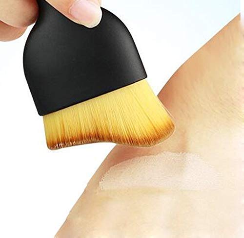 [Australia] - GUGELIVES Kabuki Brush Makeup Professional Pro Flat Foundation Face Blush Kabuki Powder Contour Brush Cosmetic Tool Mineral Woman Gift Travel Set of 2 