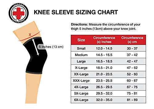 [Australia] - Doctor Developed Knee Brace / Knee Support / Knee Compression Sleeve [single] & Doctor Written Handbook -guaranteed relief for Arthritis, Tendonitis, Injury, (Black/Pink) (Pink, 5X-Large (Pack of 1)) Pink 5X-Large (Pack of 1) 