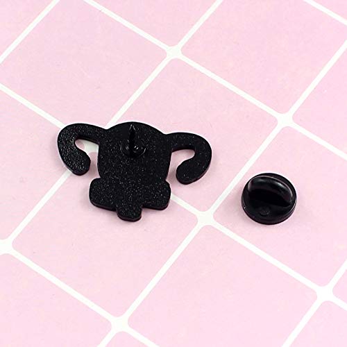 [Australia] - RUIZHEN Uterus Ovary Pin Feminist Medical Symbol Female Organ Gynecologist Nurse Gift Jewelry Brooch Pins red & pink 