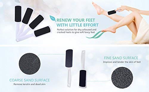 [Australia] - 3 Pcs Pedicure Foot Rasp File Callus Remover Dead Skin & Double-Sided Foot Scrubber Foot Files Kit Heel Scraper Foot Scrub Care Tool To Remove Rough Cracked Corns Smoothing Hard Skin 3 pieces 