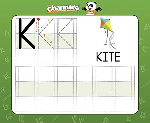 [Australia] - Channie's Dry Erase Alphabet/Number Flash Cards, 5.5W x 4.25 L x 0.25H, White, Model:B500 