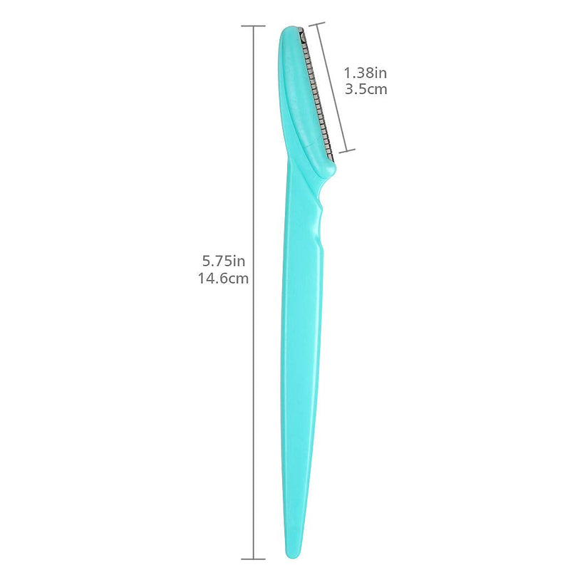 [Australia] - 15 Pieces Eyebrow Razors Eyebrow Trimmer Portable Facial Hair Remover with Precision Cover for Women and Men 