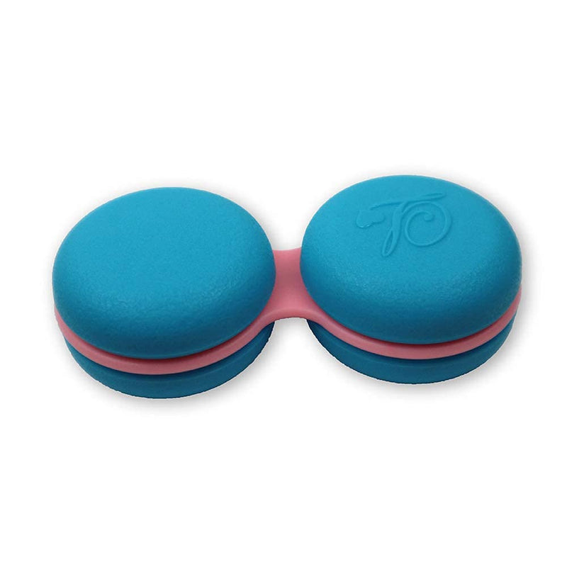 [Australia] - SPORTS WORLD VISION 3 Pieces New Macaroon Blue Contact Lens Storage/Soaking Case for Left/Right Eyes � Durable, Compact, Portable and Leakproof Contact Lens Cases 3 Pcs Dark Blue 