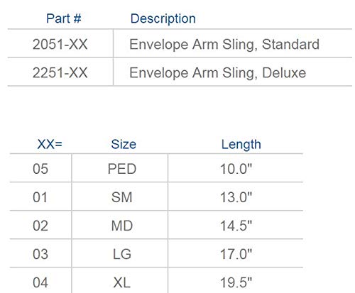 [Australia] - United Ortho 2251-03 Deluxe Envelope Arm Sling, Large Black 