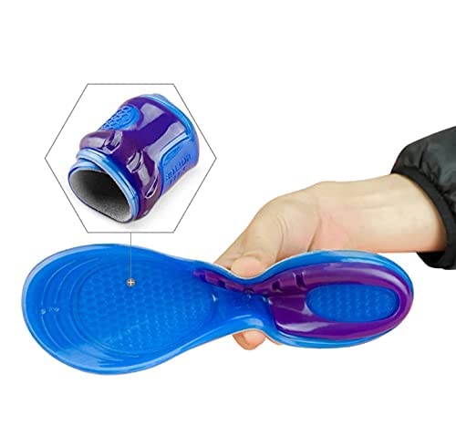 [Australia] - Unisex Orthotic Silicone Gel Shoes Insoles Shock Absorbing Full Length Pair of Boots & Sports Shoe Massaging Feet Shoe Inserts (Large Size UK 9 to 12) 