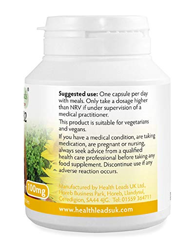 [Australia] - Vitamin B2 100mg x 90 Capsules, Magnesium Stearate Free & No Nasty Additives, No-GMO, Vegan, Riboflavin Helps with Tiredness and Fatigue, Supports Energy Levels, Made in Wales 