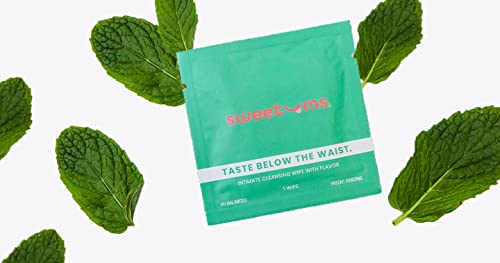 [Australia] - Sweetums Feminine Wipes For Women, Individually Wrapped - pH Balanced Flavored Intimate Wipes - Pack of 10 (Mojito) Mojito 