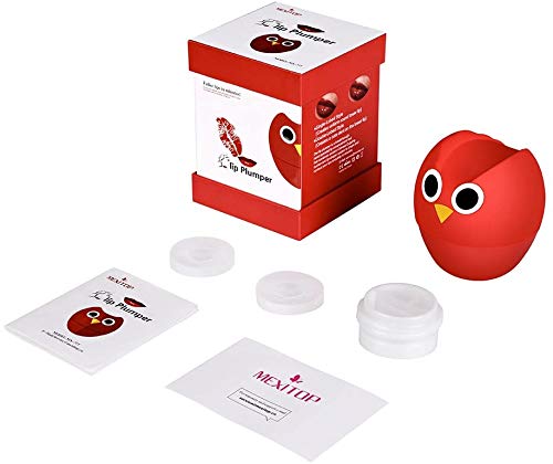 [Australia] - Full Lip Plumper - MEXITOP NANA Owl Soft Silicone Lip Enhancer Plumper Pump Device Natural Fuller Thicker and Sexy Quick Lip Enhancement Plumping Tool (Single & Double Lobed Style Included) 