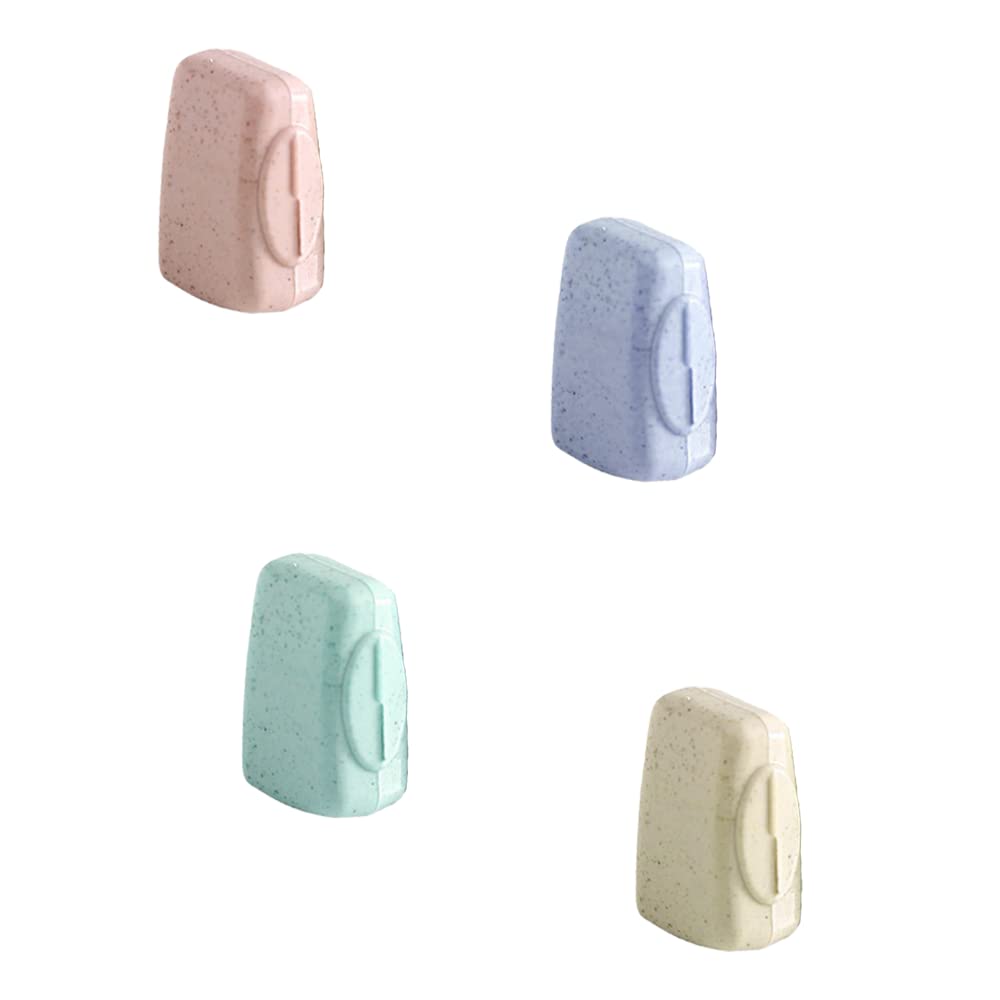 [Australia] - 4 Pcs Portable Toothbrush Head Covers, Toothbrush Protective Case, Toothbrush Caps, Toothbrush Protector Case Sutiable for Home Travel Outdoor Camping Hiking Business Trip 