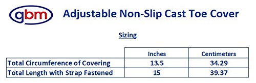 [Australia] - GBM Adjustable Non-Slip Cast Toe Cover (Black) 