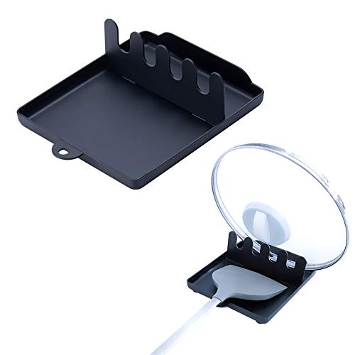 [Australia] - Lid and Spoon Rest - Dishwasher-Safe, Food-Grade 304 Stainless Steel Kitchen Utensil Rest for Pot lid, Spoons, Chopsticks, Spatula 