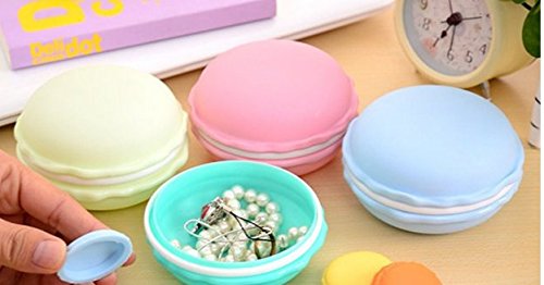 [Australia] - WOIWO 5 PCS Refillable Colorful Macaron Shape Storage Box Candy Jewelry Case 