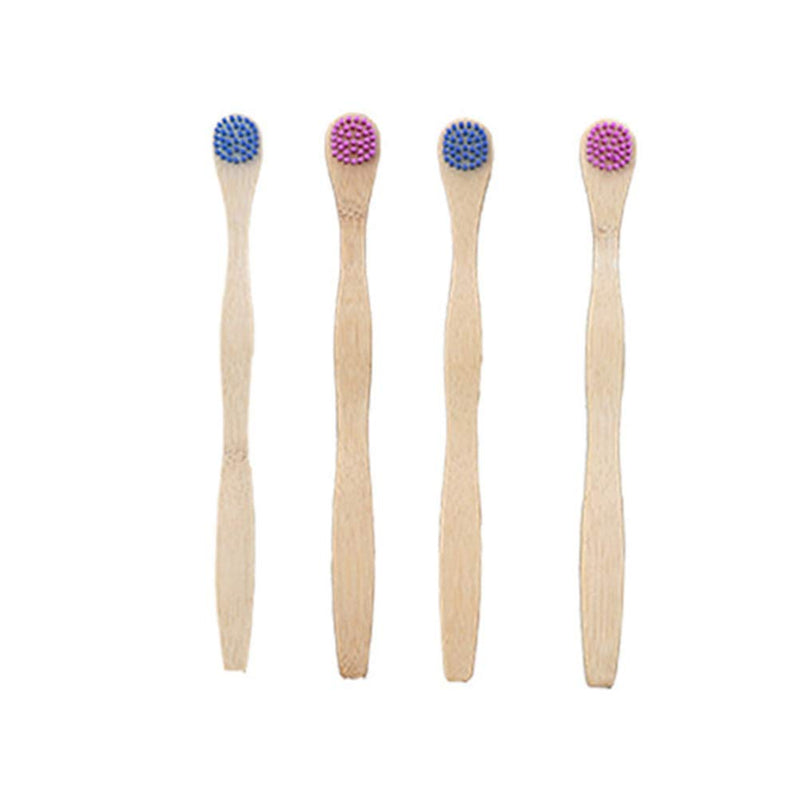 [Australia] - Healifty 4PCS Bamboo Tongue Brushes Wooden Tongue Cleaner Scraper Scrubber Odor Bad Breath Eliminator Tool for Adult Kid 