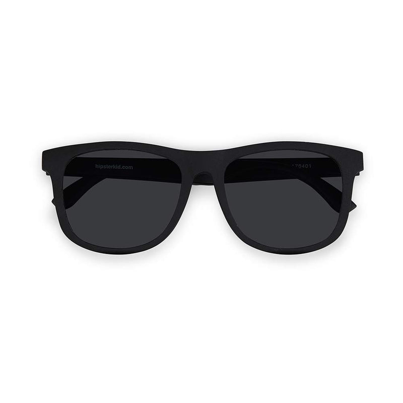 [Australia] - Hipsterkid Baby & Kids Sunglasses for Toddlers, Infants, Newborns, Girls, Boys Black/Wayfarer Ages 0-2 