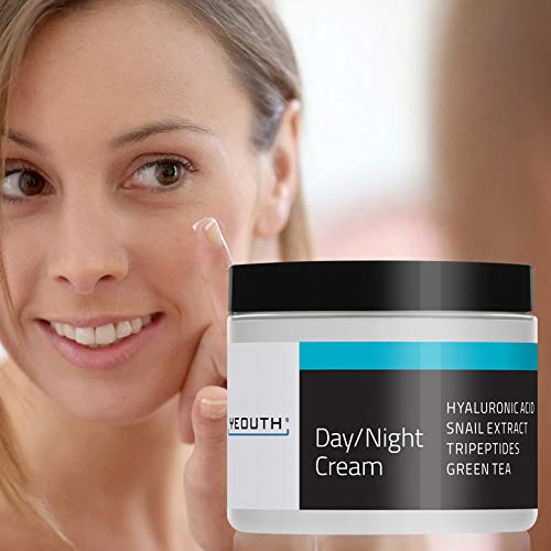 [Australia] - YEOUTH Day Night Moisturizer for Face with Snail Extract, Hyaluronic Acid, Green Tea, and Peptides, Anti Aging Day Cream or Night Cream Moisturizer for Dry Skin, (4oz) 113.4 g (Pack of 1) 