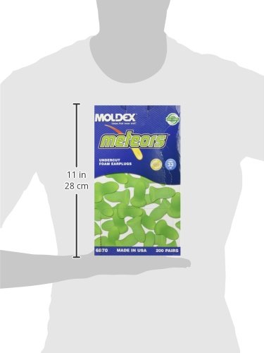 [Australia] - Moldex 6870 Disposable Uncorded Large Foam NRR 33dB Ear Plugs, 200-Pairs/Box 