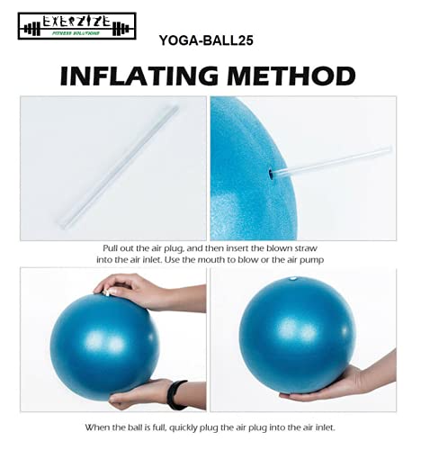 [Australia] - Exercise Ball, Heavy Duty Extra Thick Anti Burst, Yoga Ball, Pilates Ball, Pregnancy Ball, 25 CM, Multi Color Option, Workout and Balance Your Body Grey 