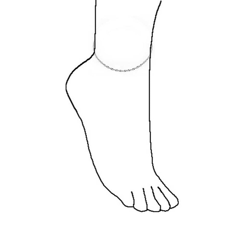 [Australia] - Singapore Chain Twisted Curb Anklet For Teen Ankle Bracelet For Women 925 Sterling Silver 9 or 10 Inch Made In Italy 10.0 Inches 