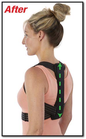 [Australia] - Magnetic Posture Corrector for Men & Women | Fully Adjustable Upper Back Brace | Provides Neck, Shoulders, & Back Pain Relief | Posture Trainer for Spinal Alignment | Premium Back Straightener Magnetic Back Brace 