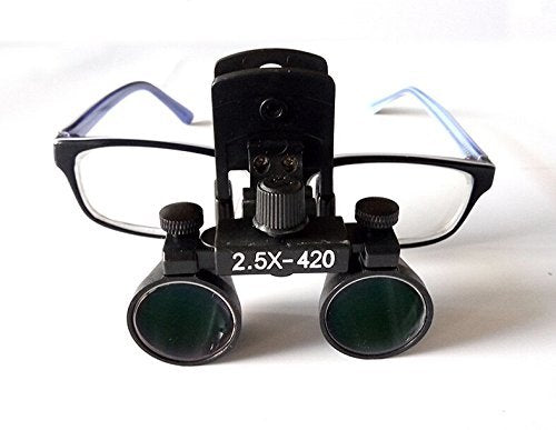[Australia] - Doc.Royal Binocular Clip Loupes Lab Head Magnifier w/Clip-on 2.5X420mm DY-109 