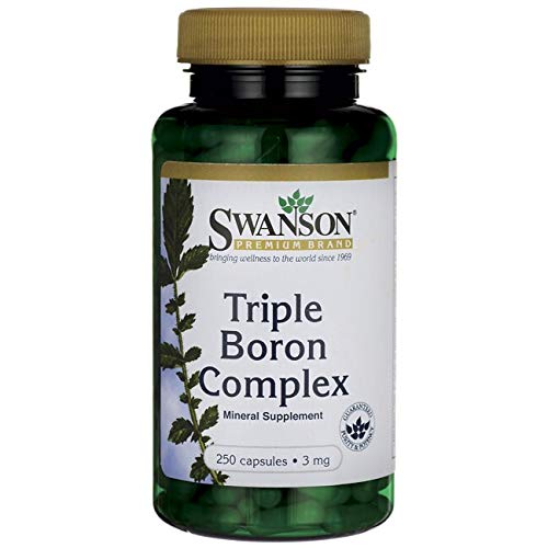 [Australia] - Swanson Triple Boron Complex - Natural Bone Health & Joint Support - Mineral Supplement Featuring Citrate, Aspartate & Glycinate - (250 Capsules) 1 