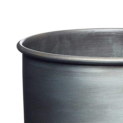 [Australia] - KitchenCraft INDUTENSIL Industrial Kitchen Vintage-Style Metal Utensil Holder, 13.5 x 14.5 cm (5.5” x 5.5”), Grey 