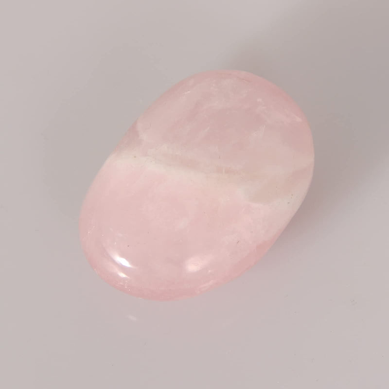 [Australia] - Orientrea Rose Quartz Palm Stone-4 Pcs Rose Quartz Palm Stone Pocket Energy Stone, Smooth Rose Quartz Healing Crystal and Worry Stones (Rose Quartz) 