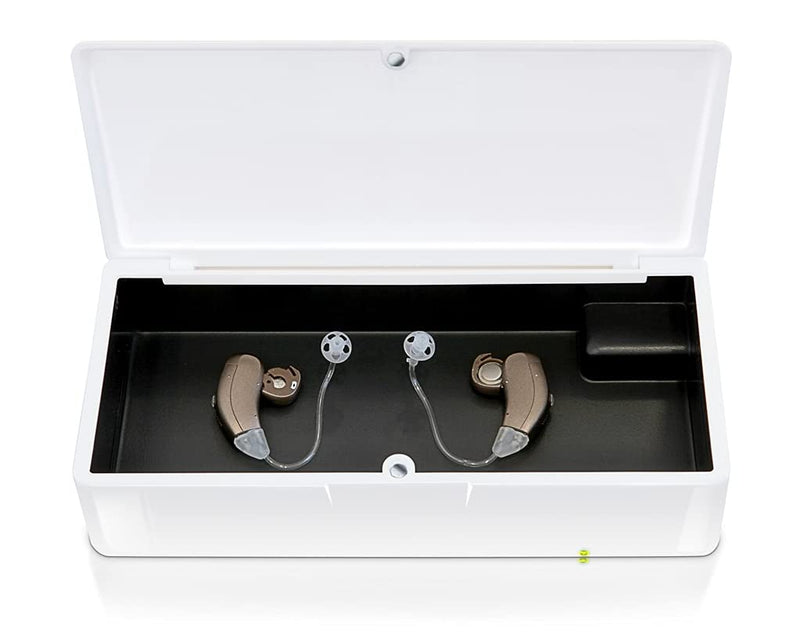 [Australia] - PerfectDry | Electronic Hearing Aid Dryer Dehumidifier | Dry Box Accessory Storage Case | Removes Sweat & Moisture from Hearing Aids, Airpods, Wireless Earbuds, Ear Amplifiers, Cochlear Implants 