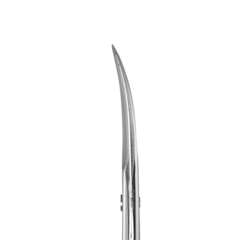 [Australia] - Eyebrow Scissors and Eyebrow Brush by AUMELO - Eyelash Extensions Shaping Curved Craft Stainless Steel Scissors for Your Beauty Silver 