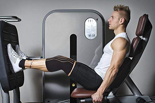 [Australia] - Thx4COPPER Sports Compression Knee Brace for Joint Pain and Arthritis Relief, Improved Circulation Support for Running, Jogging, Workout, Gym-Best Knee Sleeve Style Two Large (Pack of 1) 