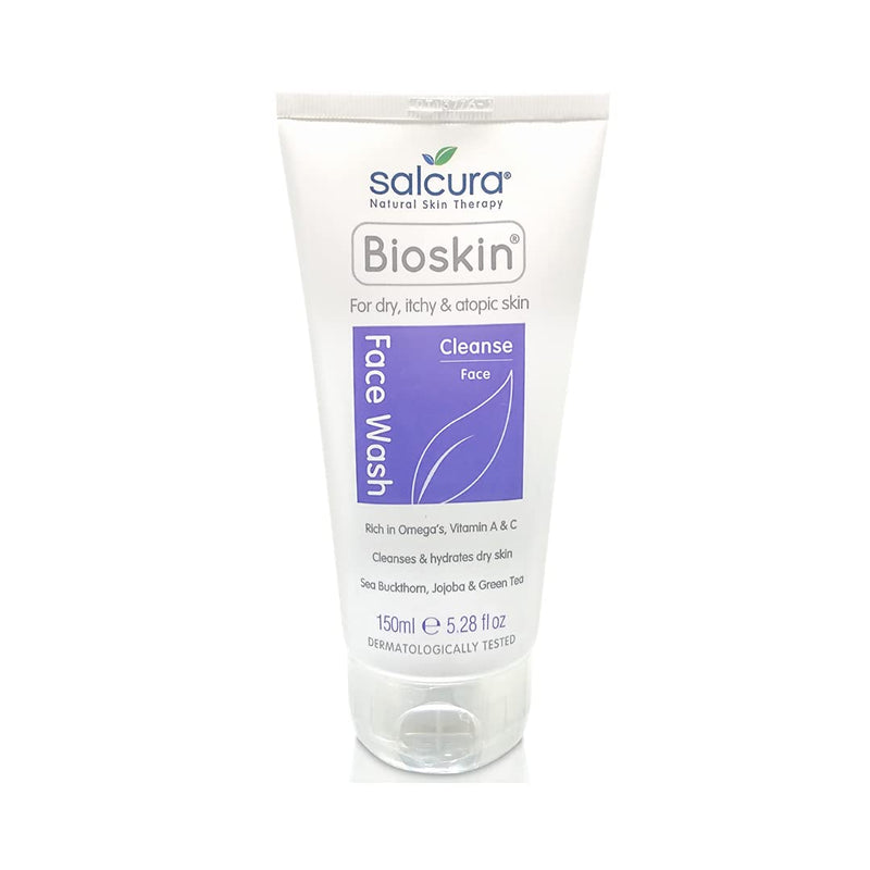 [Australia] - Salcura Natural Skin Therapy Bioskin Face Wash for Dry, Itchy and Atopic Skin 150ml 2 x 150ml 