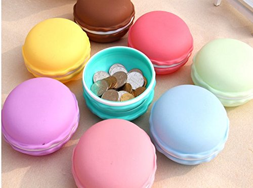 [Australia] - WOIWO 5 PCS Refillable Colorful Macaron Shape Storage Box Candy Jewelry Case 