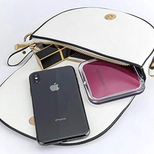 [Australia] - Magnifying Compact Mirror - Snowflakes Elegant Compact Pocket Mini Makeup Mirror Double Sided 1x/10x Magnification Cosmetic Mirrors Handheld Portable for Travel and Purses (Purple) Purple 