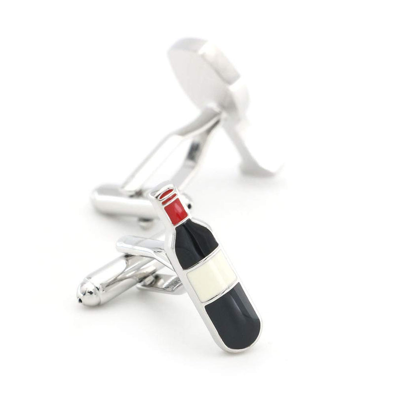 [Australia] - Wine Bottle and Glass Cufflinks 