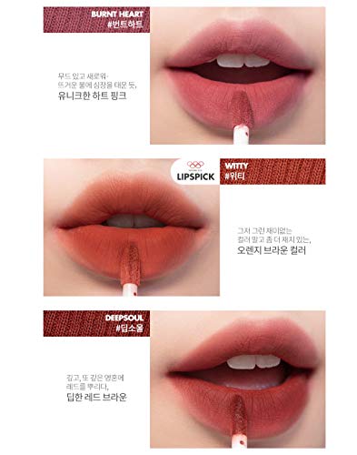 [Australia] - [rom&nd] Zero Velvet Tint 17Colors | Velvet matte, Long-lasting, Smudge-resistant, super stay matte ink, Natural-beauty | Lip Tint for Daily Use, K-beauty | 5.5g/0.2oz No.04 BURNT HEART 