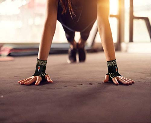 [Australia] - NeoAlly Copper Compression Wrist Sleeve for Carpal Tunnel Gloves with Adjustable Strap for Wrist Support in Carpal Tunnel, Arthritis, Tendonitis, Bursitis and Wrist Sprain (M Pair) Medium (1 Pair) 