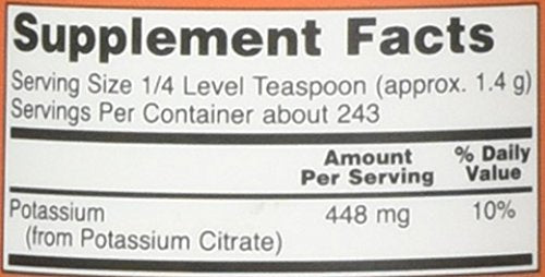 [Australia] - Now Foods Potassium Citrate Powder 12 Ounce, 12.0 Ounce 