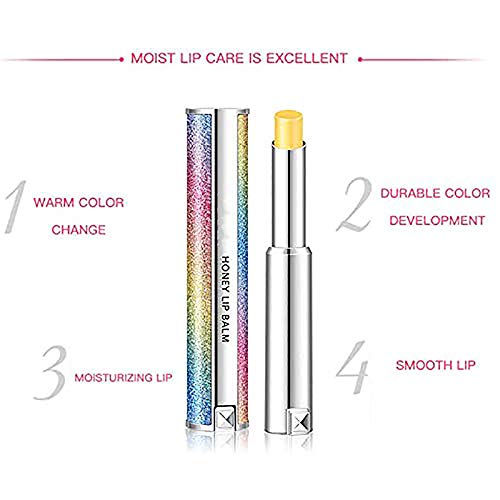 [Australia] - Petansy Lip Balm Honey Lip Cream Moisturizing Lip Plumper Transparent Jelly Temperature Change Lipstick Lip Treatment 2 Pack 