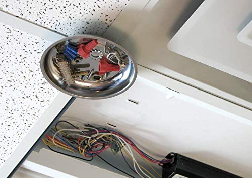 [Australia] - Edward Tools Round 6” Magnetic Tray - Magnetic Parts Tray for Screws, Nut, Bolts, Small Tools - Great for Mechanics, DIY - Heavy Duty Stainless Steel - Extra Strength Magnet 
