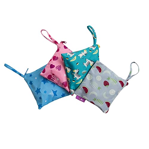[Australia] - Tidy Tot Weaning Bib Long Sleeves Waterproof Coverall Bib Cover & Catch Dancing Zebras 
